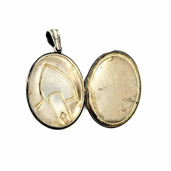 Antique Victorian 800 Silver Aesthetic Bird Locket - Picture 6 of 7